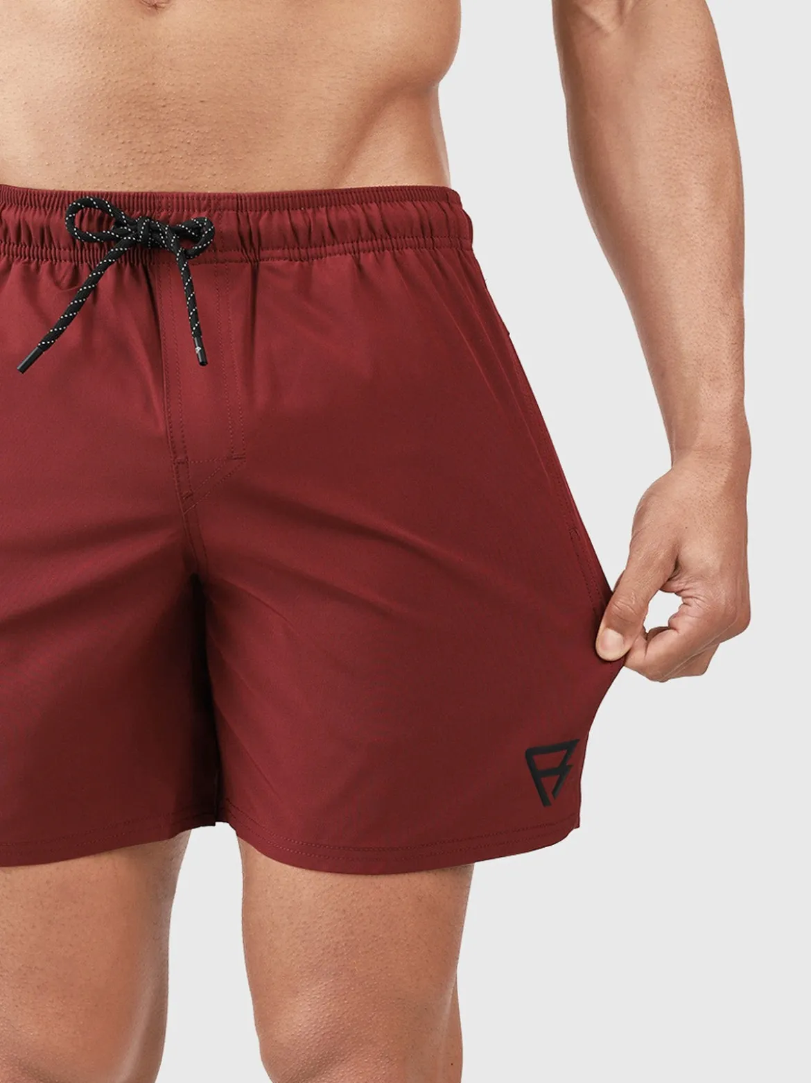 Bru-conic Heren Zwemshort | Rood
