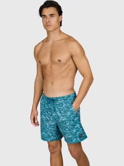 Bru-conic-Reflection Heren Zwem Shorts | Indigo Blue