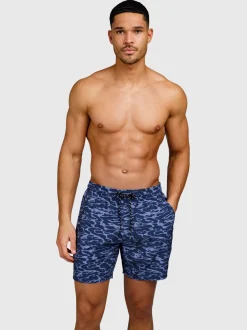 Bru-conic-Reflection Heren Zwem Shorts | Indigo Blue