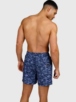 Bru-conic-Reflection Heren Zwem Shorts | Indigo Blue