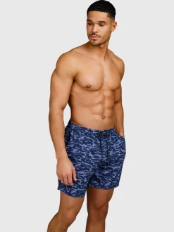 Bru-conic-Reflection Heren Zwem Shorts | Indigo Blue