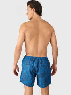 Bru-conic-Reflection Men Swim Shorts | Night Blue