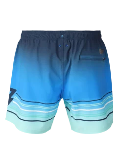 Bru-conic-Stripe Men Swim Shorts | Neon Blue