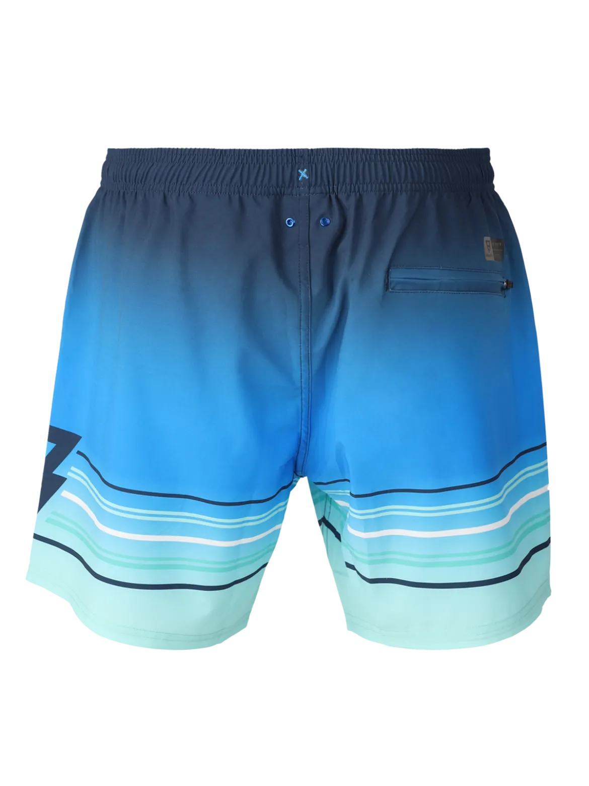 Bru-conic-Stripe Men Swim Shorts | Neon Blue