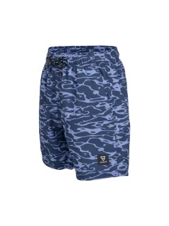 Bru-conicy-Print Jongens Zwem Shorts | Indigo Blue