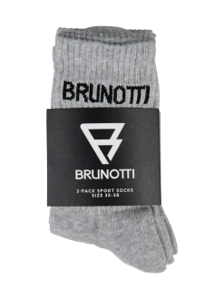 Brunotti 3-Pack Uni Sports Socks | Light Grey Melee