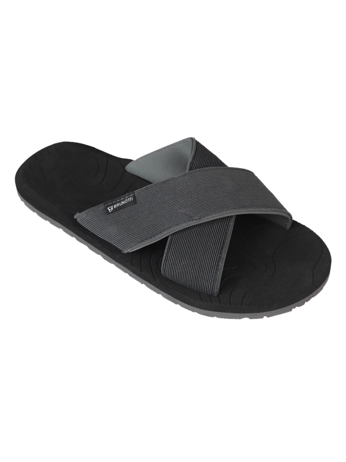 Capu Mannu Cross Men Flip Flops | Black