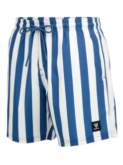 Cester-Big Stripe Heren Swim Shorts | True Navy
