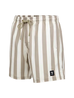 Cester-Big Stripe Heren Swim Shorts | Chinchilla