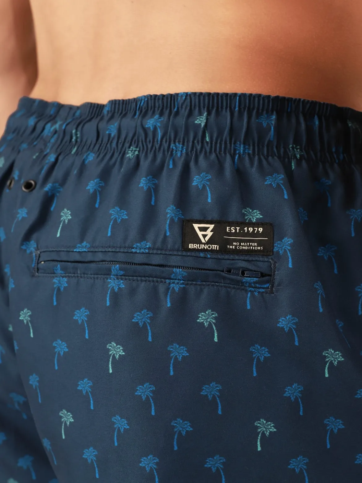 Cester-Mini Heren Swim Shorts | Mini Palm Aqua Night Blue