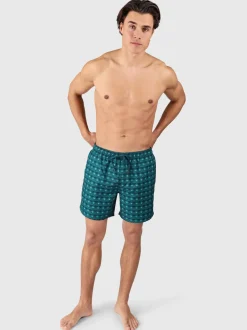 Cester-Mini Men Swim Shorts | Memories Of The Sun Fuel Green