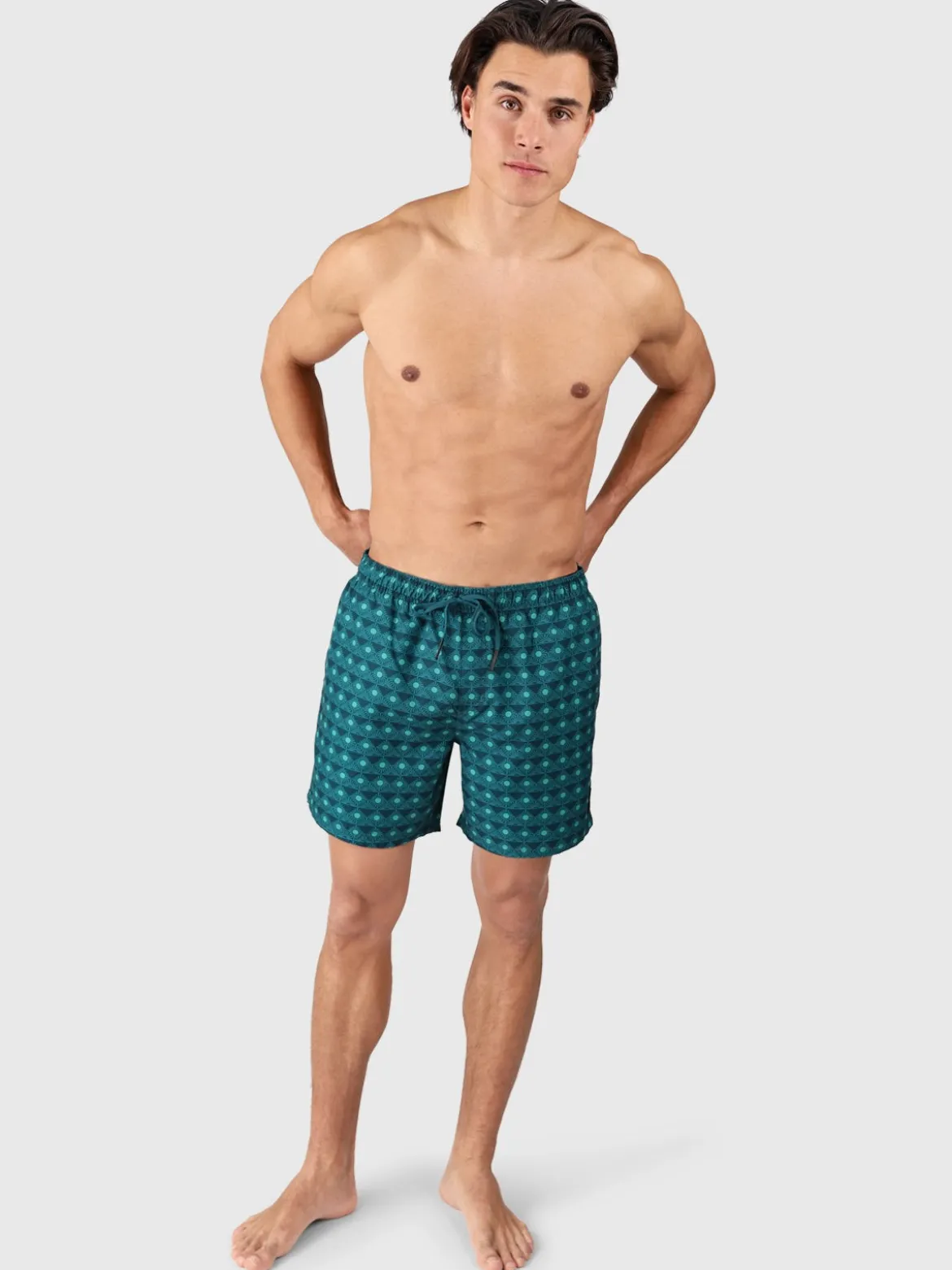 Cester-Mini Men Swim Shorts | Memories Of The Sun Fuel Green