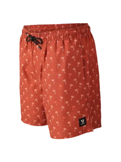 Cester-Mini Men Swim Shorts | Mini Palm Aqua Arabian Spice
