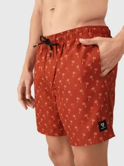 Cester-Mini Men Swim Shorts | Mini Palm Aqua Arabian Spice