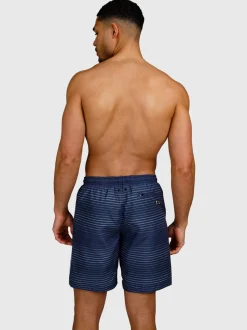 Cester-Stripe Heren Zwemshort | Indigo Blue