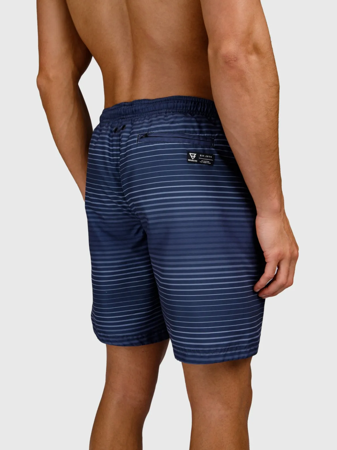 Cester-Stripe Heren Zwemshort | Indigo Blue