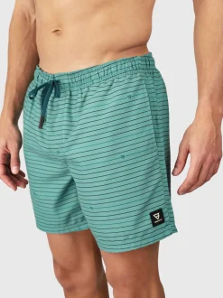 Cester-Stripe Heren Zwemshort | Bottle Green