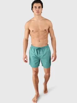 Cester-Stripe Heren Zwemshort | Bottle Green