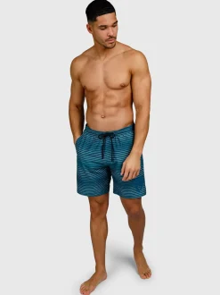 Cester-Stripe Heren Zwemshort | Mist