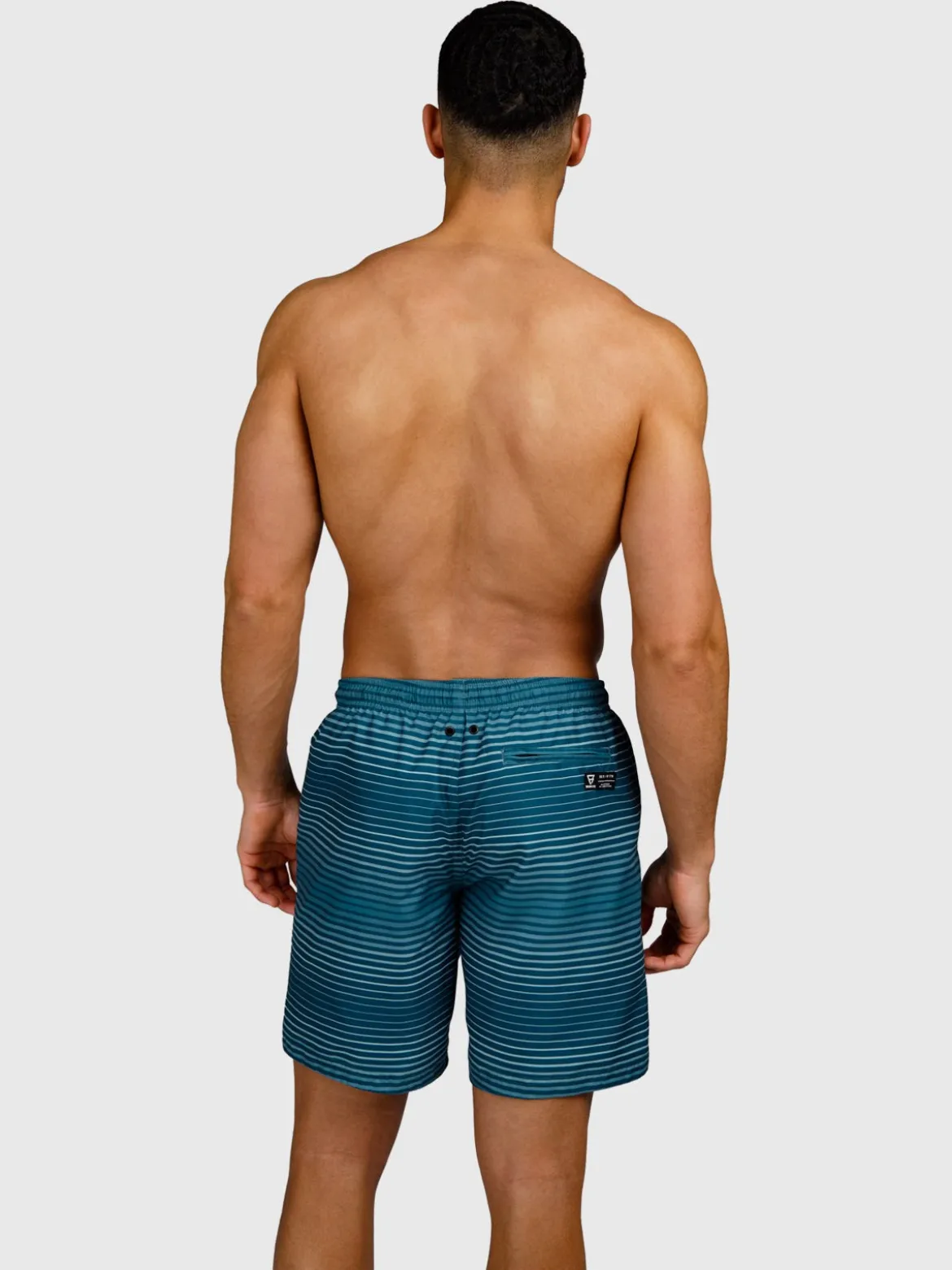 Cester-Stripe Heren Zwemshort | Mist