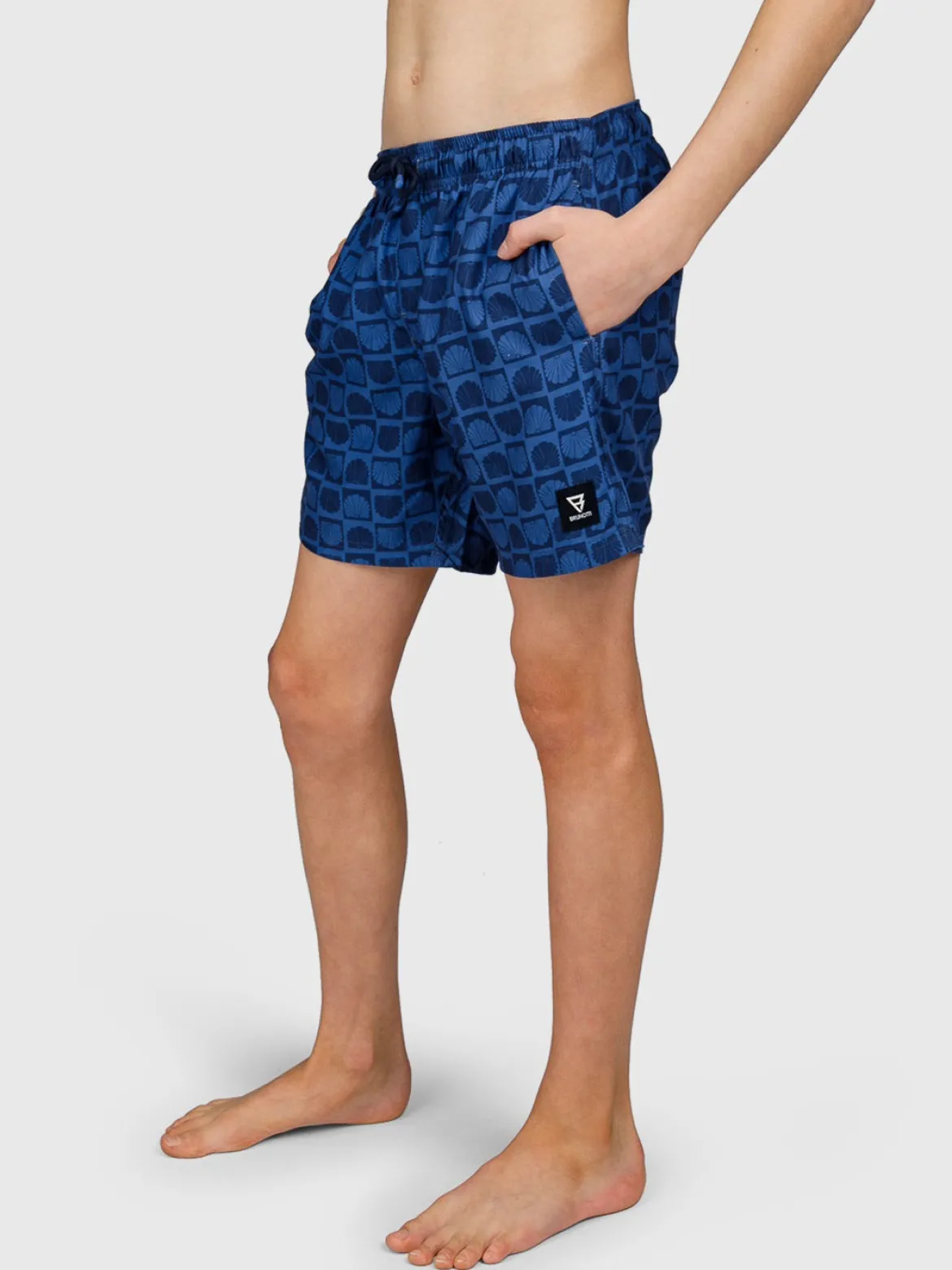 Cestery-Mini Jongens Swim Shorts | Indigo Blue
