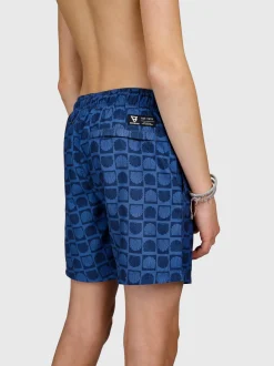 Cestery-Mini Jongens Swim Shorts | Indigo Blue