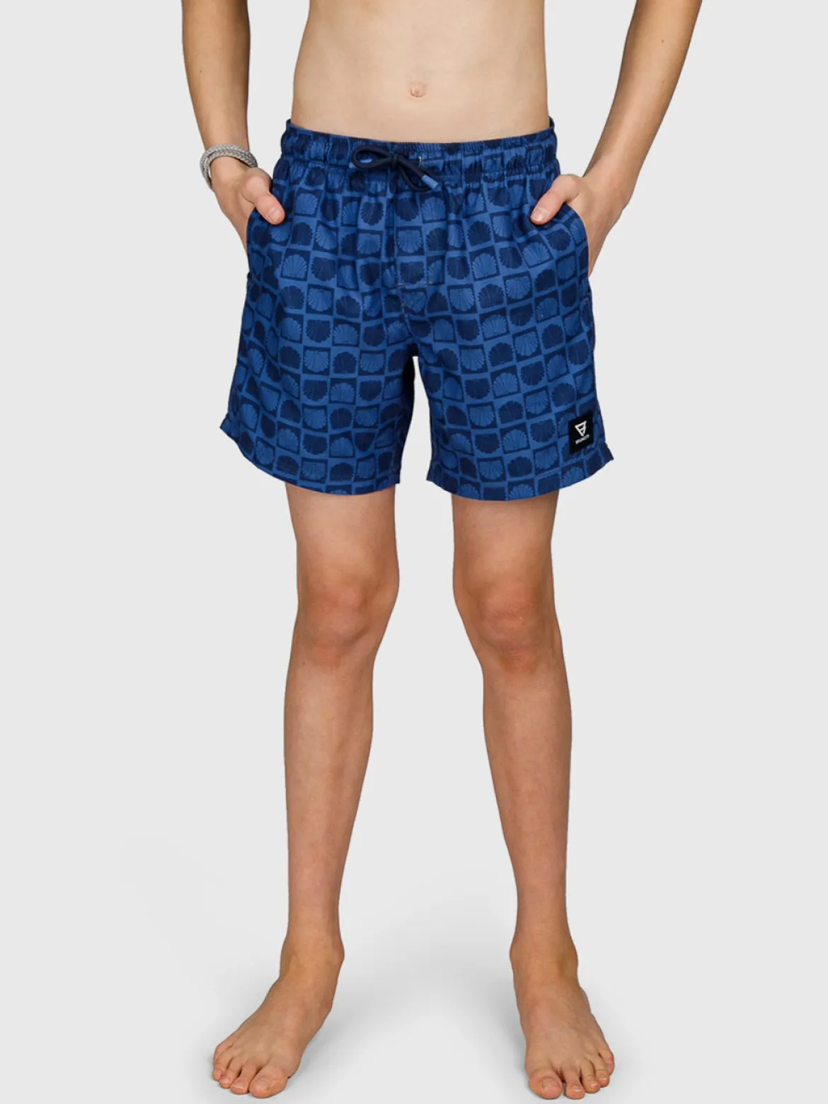 Cestery-Mini Jongens Swim Shorts | Indigo Blue