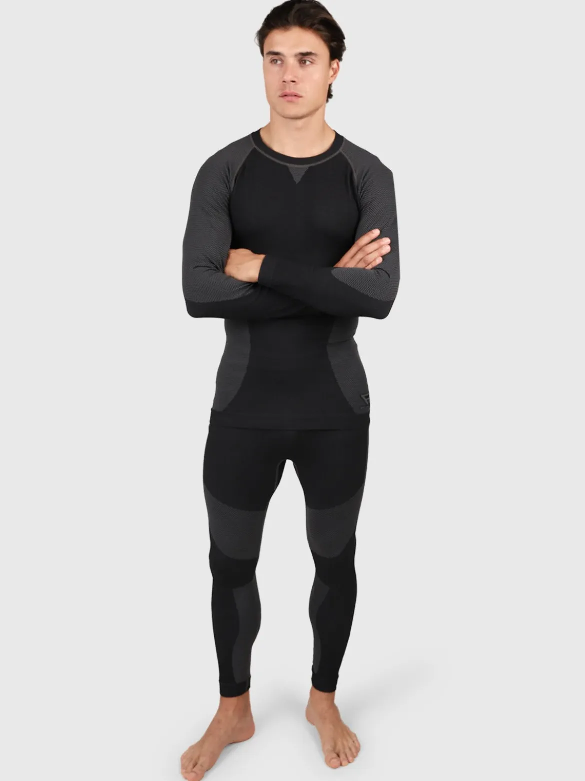 Champoluc Heren Thermo Set | Zwart