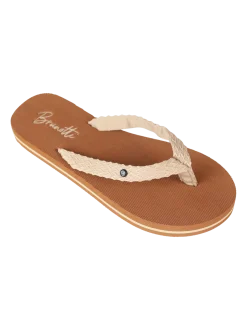 Chiara Jacquard Dames Flip Flops | Canvas