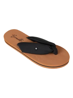 Chiara Woven Dames Flip Flops | Black