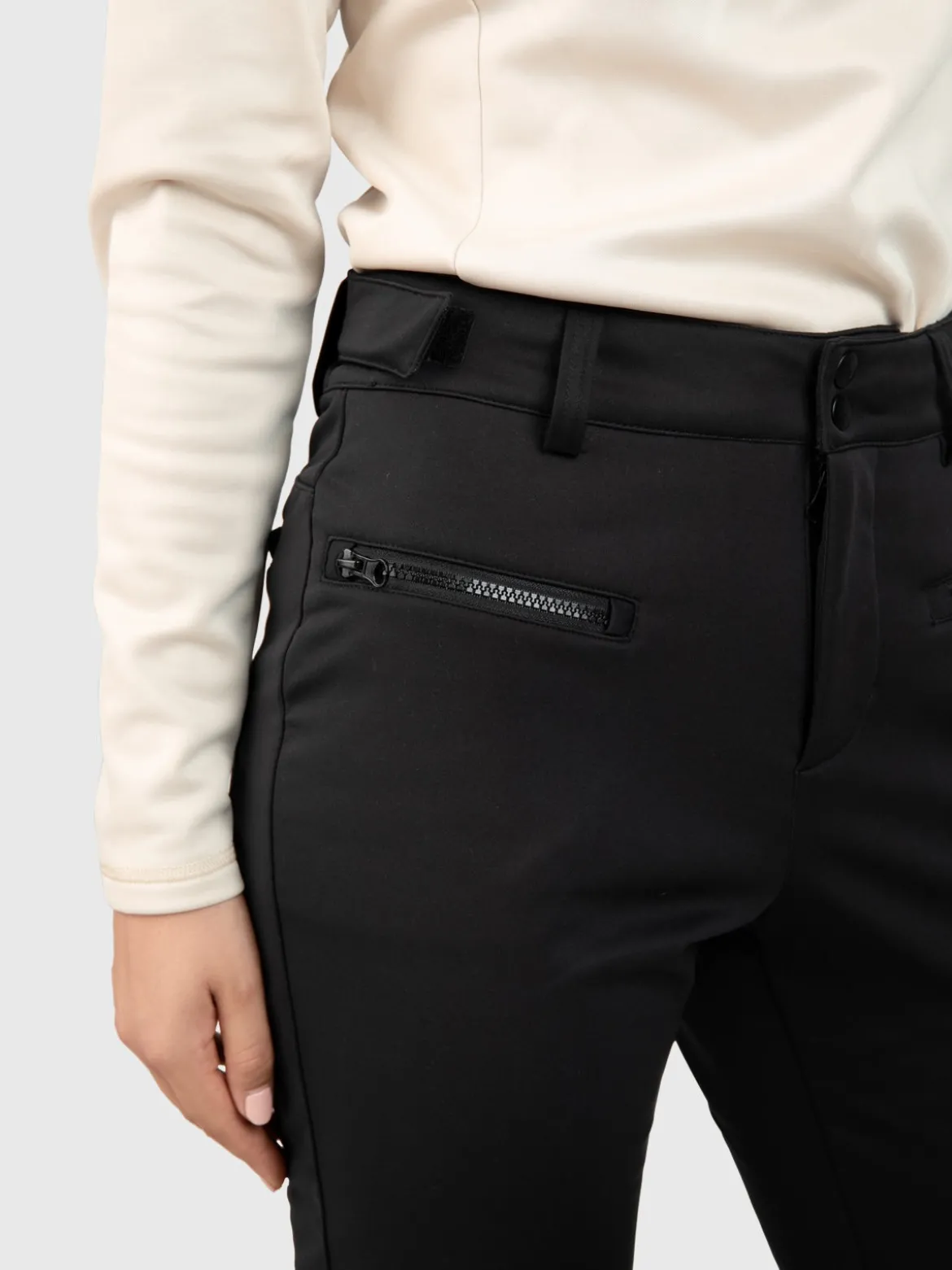 Coldlake-N Dames Softshell Skibroek | Zwart