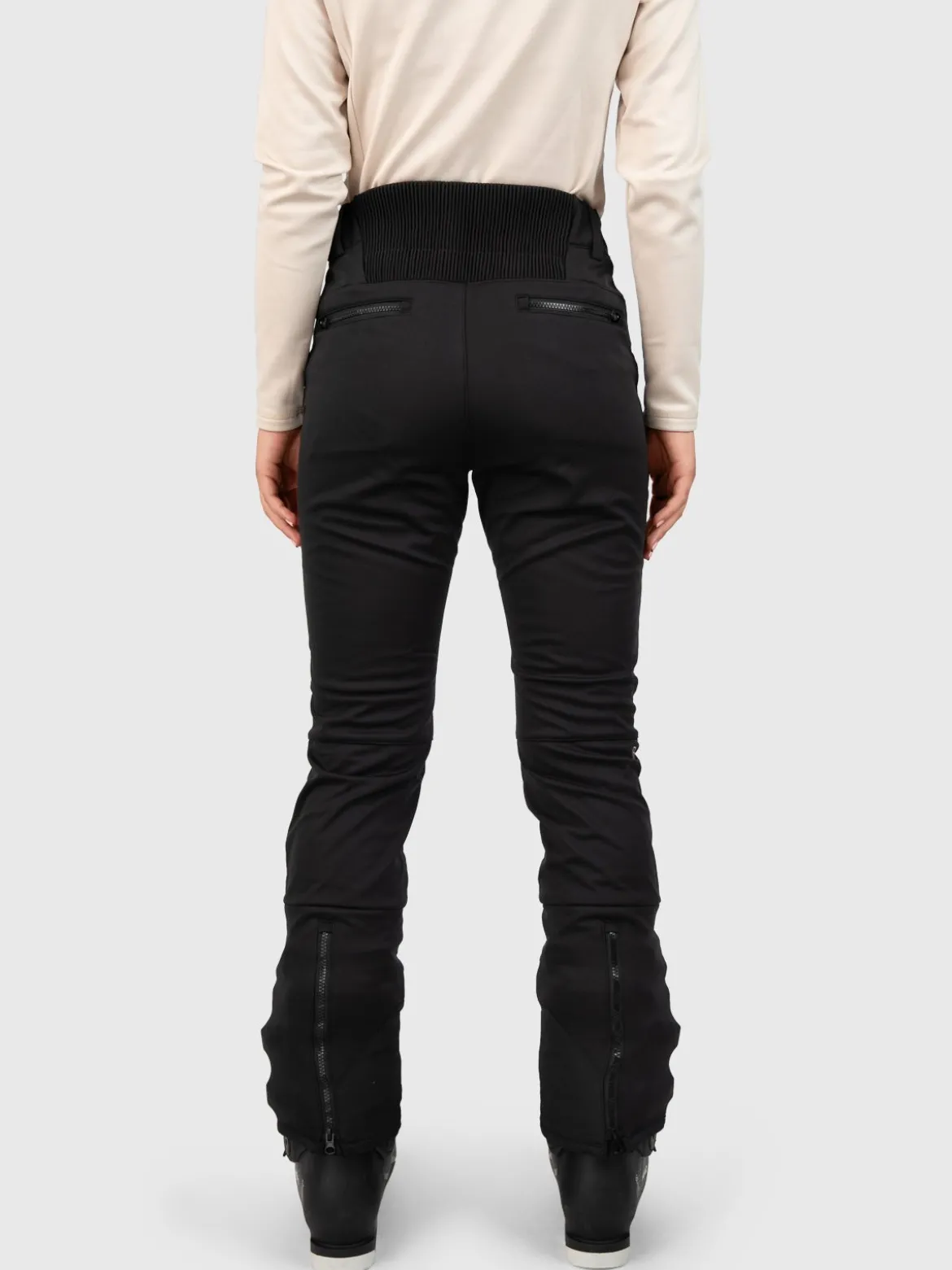 Coldlake-N Dames Softshell Skibroek | Zwart