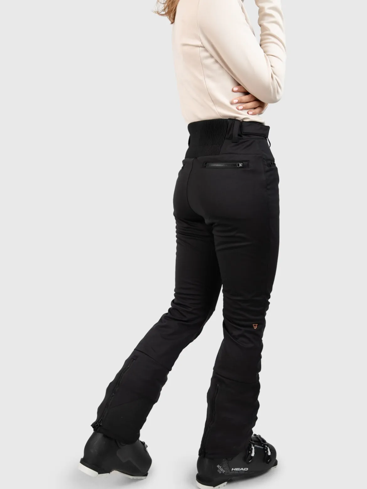 Coldlake-N Dames Softshell Skibroek | Zwart