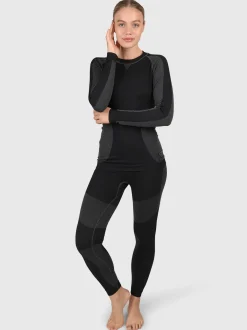 Corvara Dames Thermo Set | Zwart
