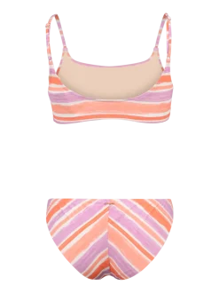Cruzanell Dames Bralette Bikini | Striped Snow
