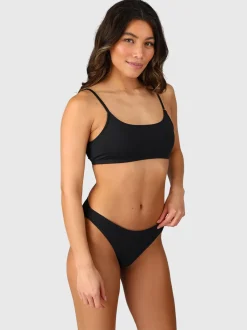 Cruz Damen Bralette Bikini Top | Black