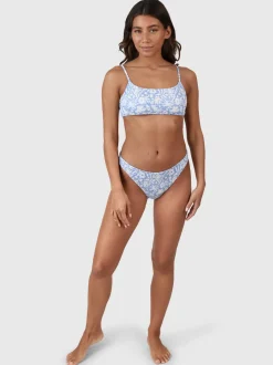 Cruzin-Swirl Dames Bralette Bikini | Bluebell