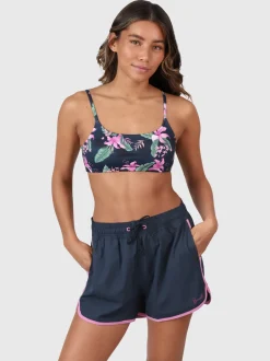 Cruz-Tropicana Dames Bralette Bikini Top | Indigo Blue