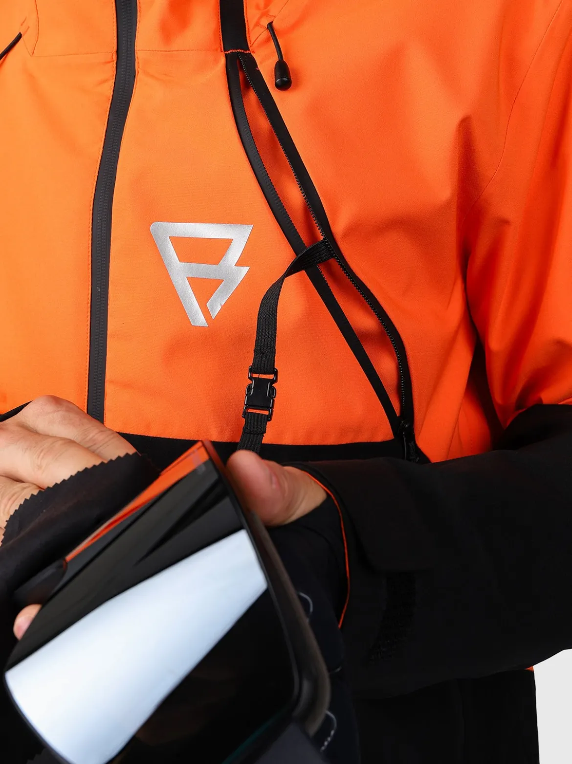 Curtis Heren Ski Jas | Punch Orange