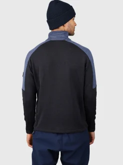 Daronst-Zip Heren Fleece | Zwart