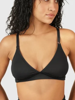 Delphinia Dames Bikini Bralette Top | Zwart