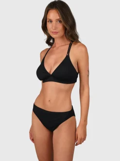 Delphinia Dames Bralette Bikini Top | Black