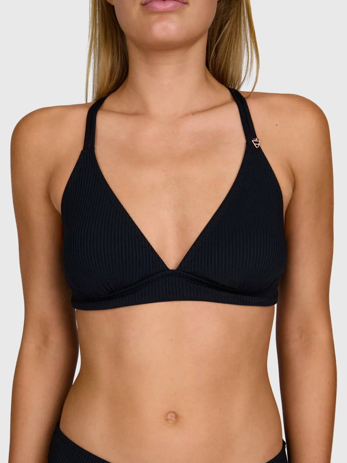 Delphinia-Rib Dames Bikini Top | Zwart