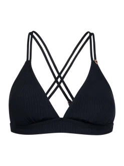 Delphinia-Rib Dames Bikini Top | Zwart