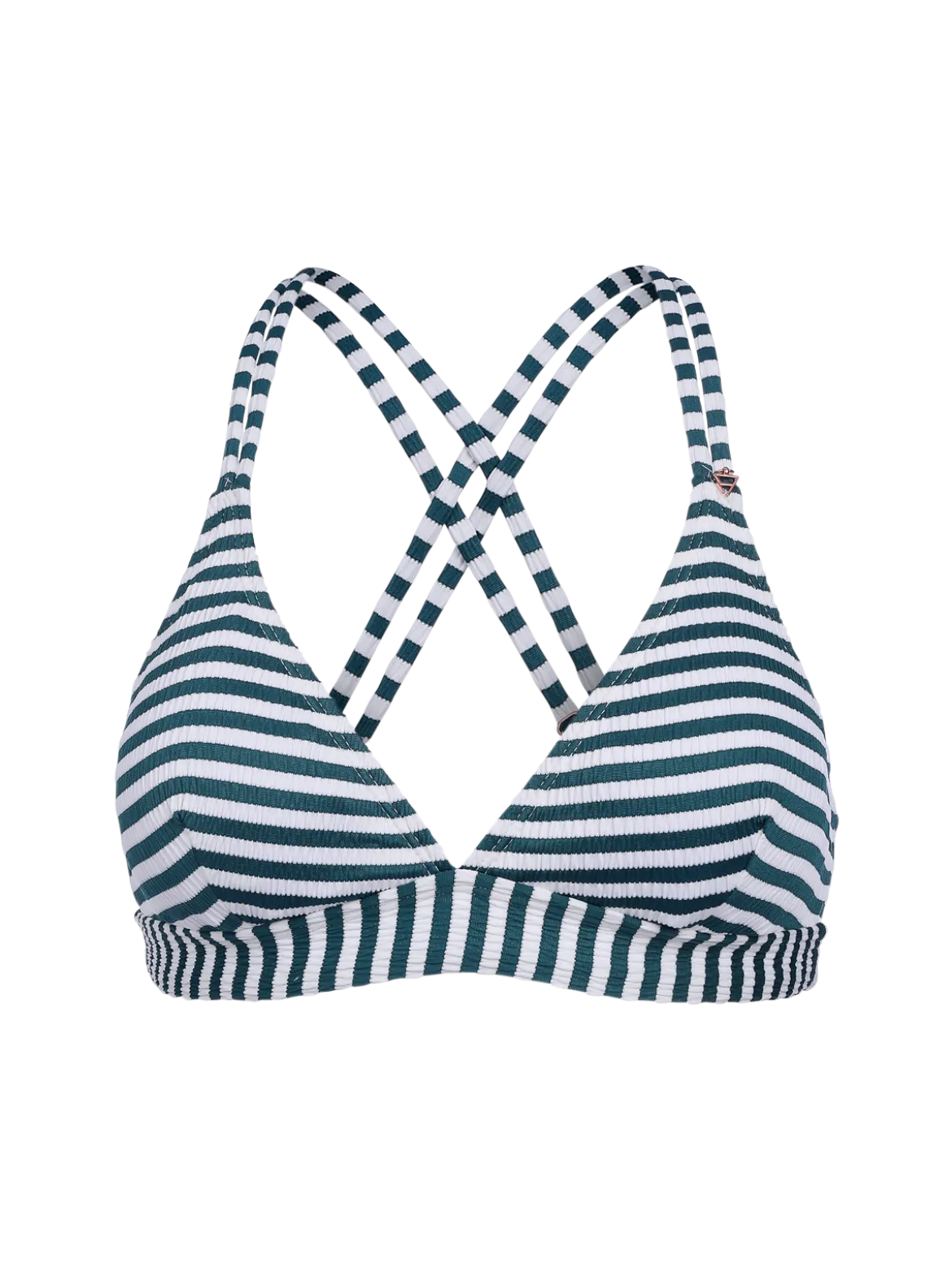 Delphinia-Stripe Dames Bikini Top | Snow