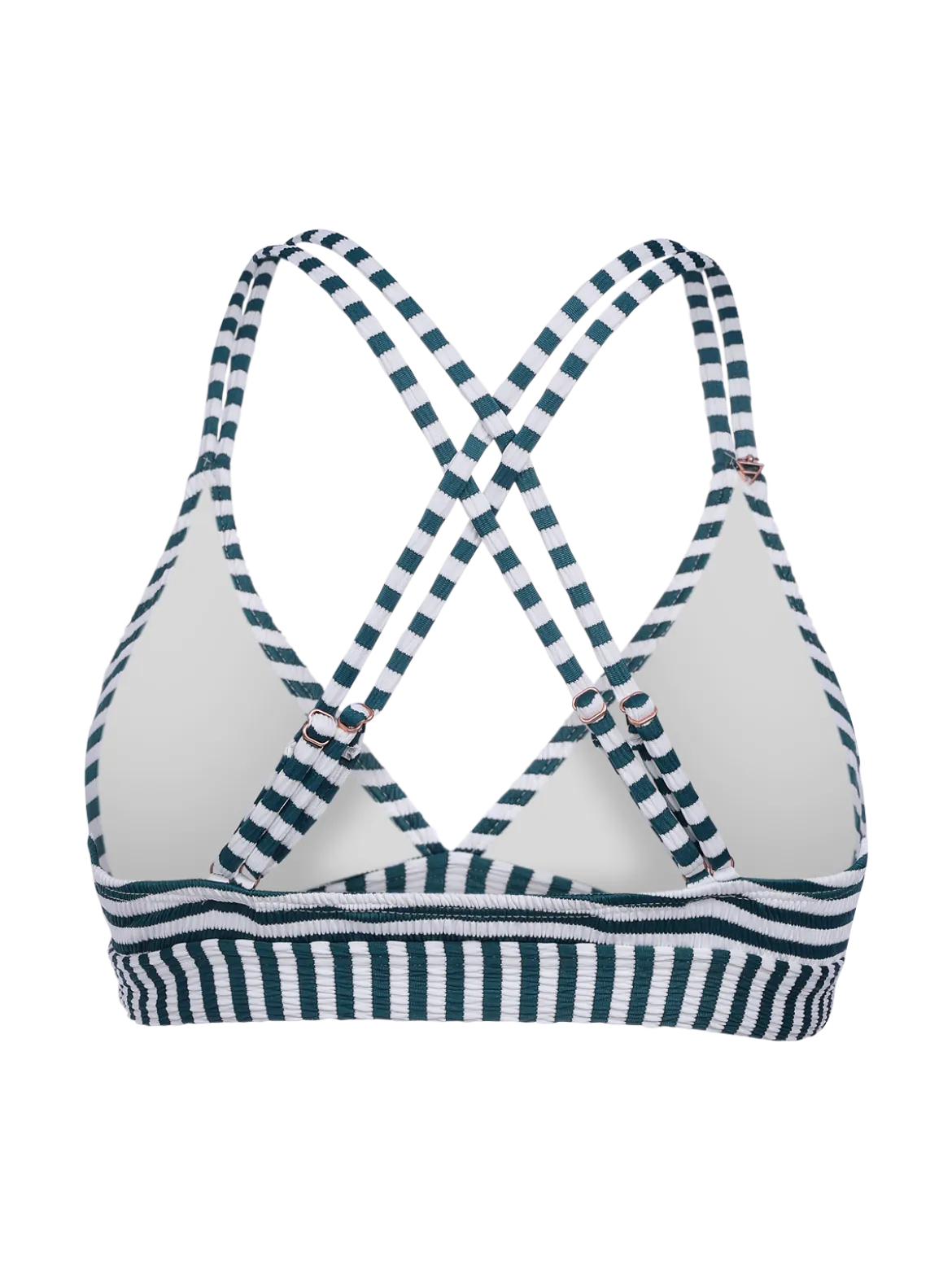Delphinia-Stripe Dames Bikini Top | Snow