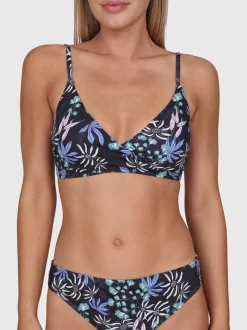 Diamia-Print Dames Bikini Top | Zwart