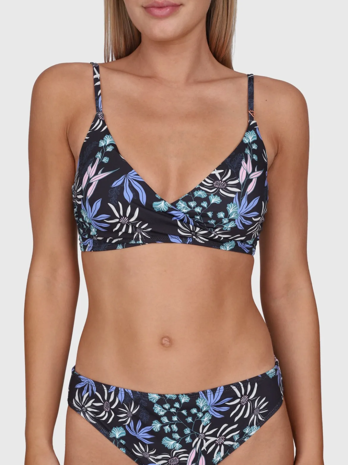Diamia-Print Dames Bikini Top | Zwart