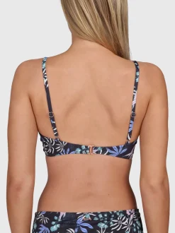 Diamia-Print Dames Bikini Top | Zwart
