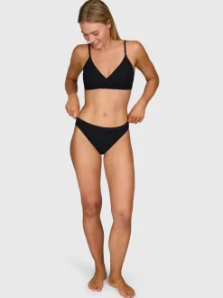 Diamia-Rib Dames Bikini Top | Zwart